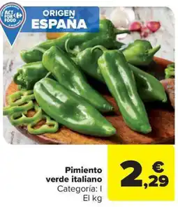 Carrefour Market Pimiento verde italiano oferta