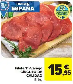 Carrefour Market CÍRCULO DE CALIDAD Filete 1ª A añojo oferta