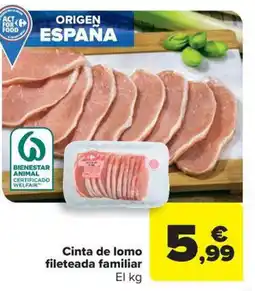 Carrefour Market Cinta de lomo fileteada familiar oferta
