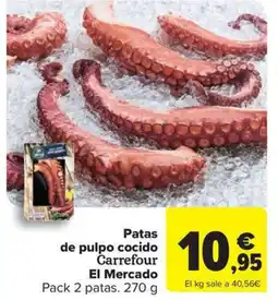 Carrefour Market Patas de pulpo cocido Carrefour El Mercado oferta