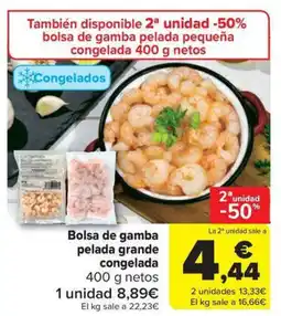 Carrefour Market Bolsa de gamba pelada grande congelada oferta