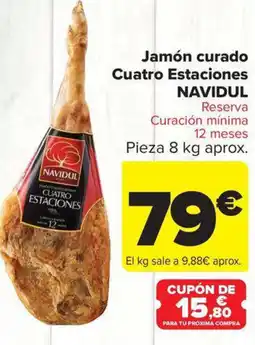 Carrefour Market NAVIDUL Jamón curado Cuatro Estaciones oferta