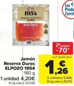 Carrefour Market ELPOZO 1954 Jamón Reserva Duroc oferta