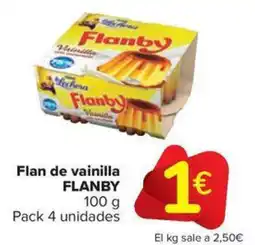 Carrefour Market FLANBY Flan de vainilla oferta