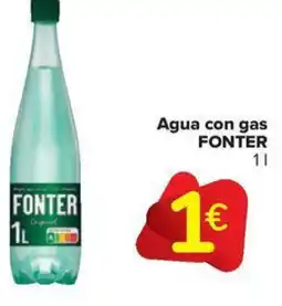 Carrefour Market FONTER Agua con gas oferta