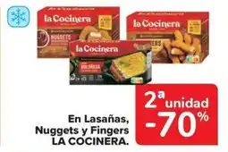 Carrefour Market LA COCINERA En Lasañas, Nuggets y Fingers oferta