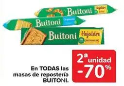 Carrefour Market BUITONI En todas las masas de repostería oferta