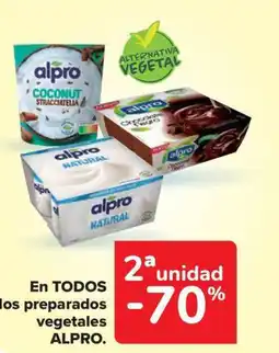 Carrefour Market ALPRO En todos los preparados vegetales oferta