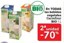 Carrefour Market BIO En todas las bebidas vegetales carrefour oferta