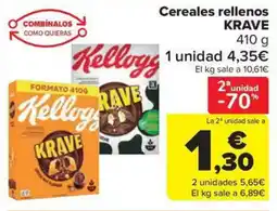 Carrefour Market KRAVE Cereales rellenos oferta