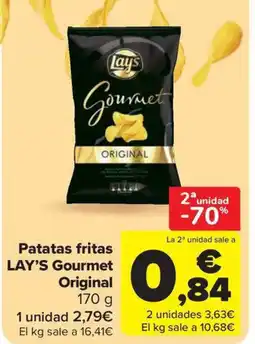 Carrefour Market LAY'S Patatas fritas Gourmet Original oferta