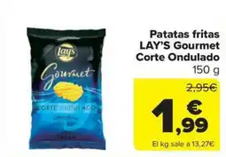 Carrefour Market LAY'S Patatas fritas Gourmet Corte Ondulado oferta