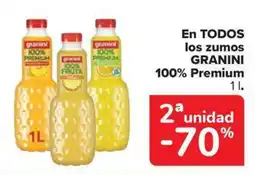 Carrefour Market GRANINI En todos los zumos 100% premium oferta