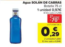 Carrefour Market SOLÁN DE CABRAS Agua oferta