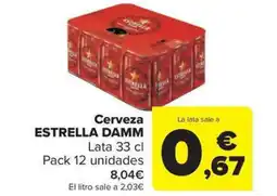 Carrefour Market ESTRELLA DAMM Cerveza oferta
