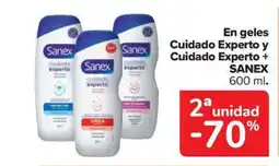 Carrefour Market SANEX En geles Cuidado Experto y Cuidado Experto + oferta