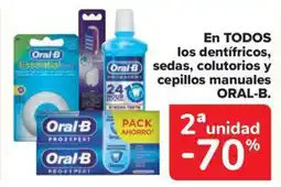 Carrefour Market ORAL-B En todos los dentífricos, sedas, colutorios y cepillos manuales oferta