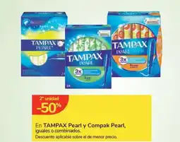 Carrefour Express TAMPAX En pearl y compak pearl oferta
