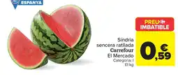 Carrefour Síndria sencera ratllada Carrefour El Mercado oferta