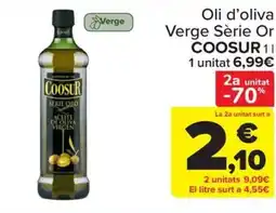 Carrefour COOSUR Oli d'oliva Verge Sèrie Or oferta