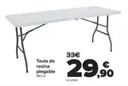 Carrefour Taula de resina plegable oferta
