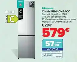Carrefour HISENSE Combi RB440N4ACC oferta