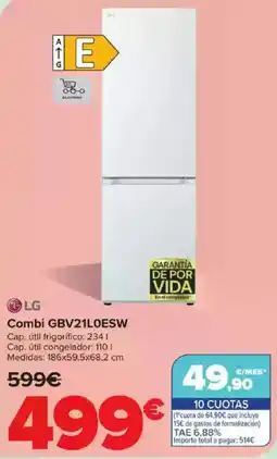Carrefour LG Combi GBV21L0ESW oferta