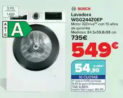 Carrefour BOSCH Lavadora WGG244ZOEP oferta