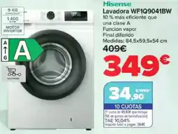 Carrefour HISENSE Lavadora WF1Q9041BW oferta