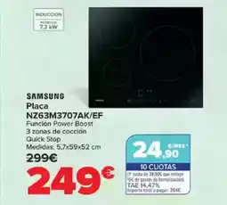 Carrefour SAMSUNG Placa NZ63M3707AK/EF oferta