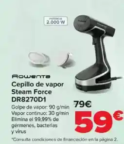 Carrefour ROWENTA Cepillo de vapor Steam Force DR8270D1 oferta