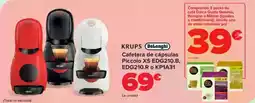 Carrefour KRUPS (DeLonghi Cafetera de cápsulas Piccolo XS EDG210.B, EDG210.Ro KP1A31 oferta