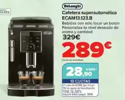 Carrefour DELONGHI Cafetera superautomática ECAM13.123.B oferta
