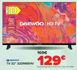 Carrefour DAEWOO TV 32" 32DM95HV oferta
