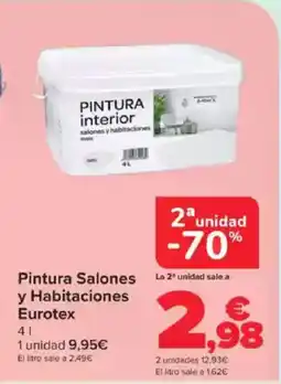Carrefour Pintura Salones y Habitaciones Eurotex oferta