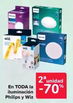 Carrefour En toda la iluminación philips y wiz oferta