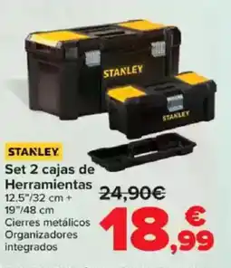 Carrefour STANLEY Set 2 cajas de Herramientas oferta