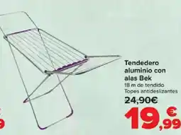 Carrefour Tendedero aluminio con alas Bek oferta