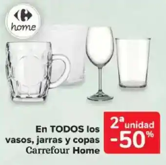 Carrefour En todos los vasos, jarras y copas carrefour home oferta