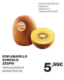 Supercor ZESPRI Kiwi amarillo sungold oferta
