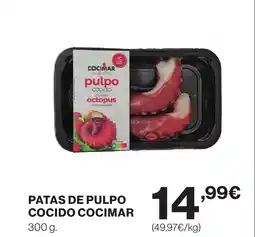 Supercor COCIMAR Patas de pulpo cocido oferta