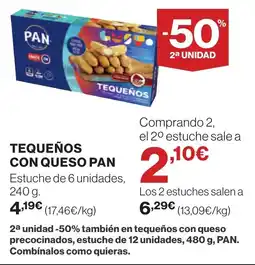Supercor PAN Tequeños con queso oferta