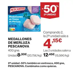 Supercor PESCANOVA Medallones de merluza oferta