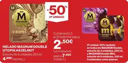 Supercor MAGNUM Helado double utopia hazelnut oferta