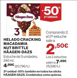 Supercor HÄAGEN-DAZS Helado cracking macadamia nut brittle oferta