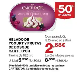 Supercor CARTE D'OR Helado de yogurt y frutas de bosque oferta