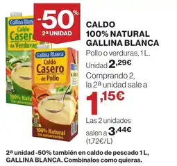 Supercor GALLINA BLANCA Caldo 100% natural oferta