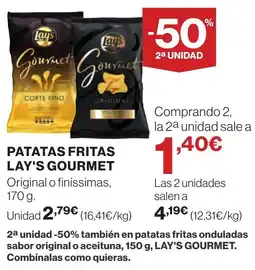 Supercor LAY'S GOURMET Patatas fritas oferta