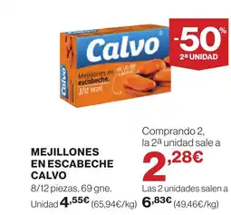 Supercor CALVO Mejillones en escabeche oferta