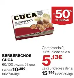 Supercor CUCA Berberechos oferta